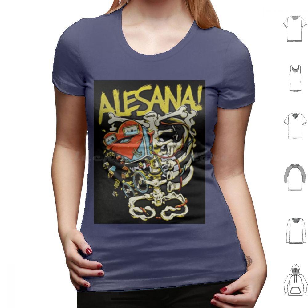 Alesana 12 T-Shirt Große Größe 100% Baumwolle Alesana Skelett Herz Szene Emo Scenemo Punk Band Post-Hardcore Hardcore Goth Gothic