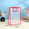 Transparent Plastic Gift Bag with Handle Reusable PP Material Packaging Bag Suitable for Weddings Valentine's Day Birthday Parties Business Occasions