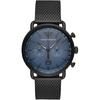 Aviator Blue Black Coated Steel Men's Quartz Chronograph with Date AR11201
