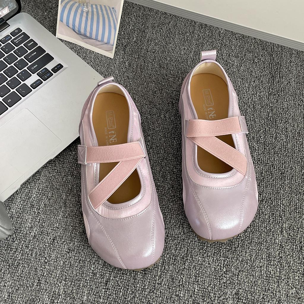 Queen Fan White Retro Flat Bottom Shallow Mouth Height Increasing Single Shoes Women's Summer 2025 New Skirt Mary Jane Shoes