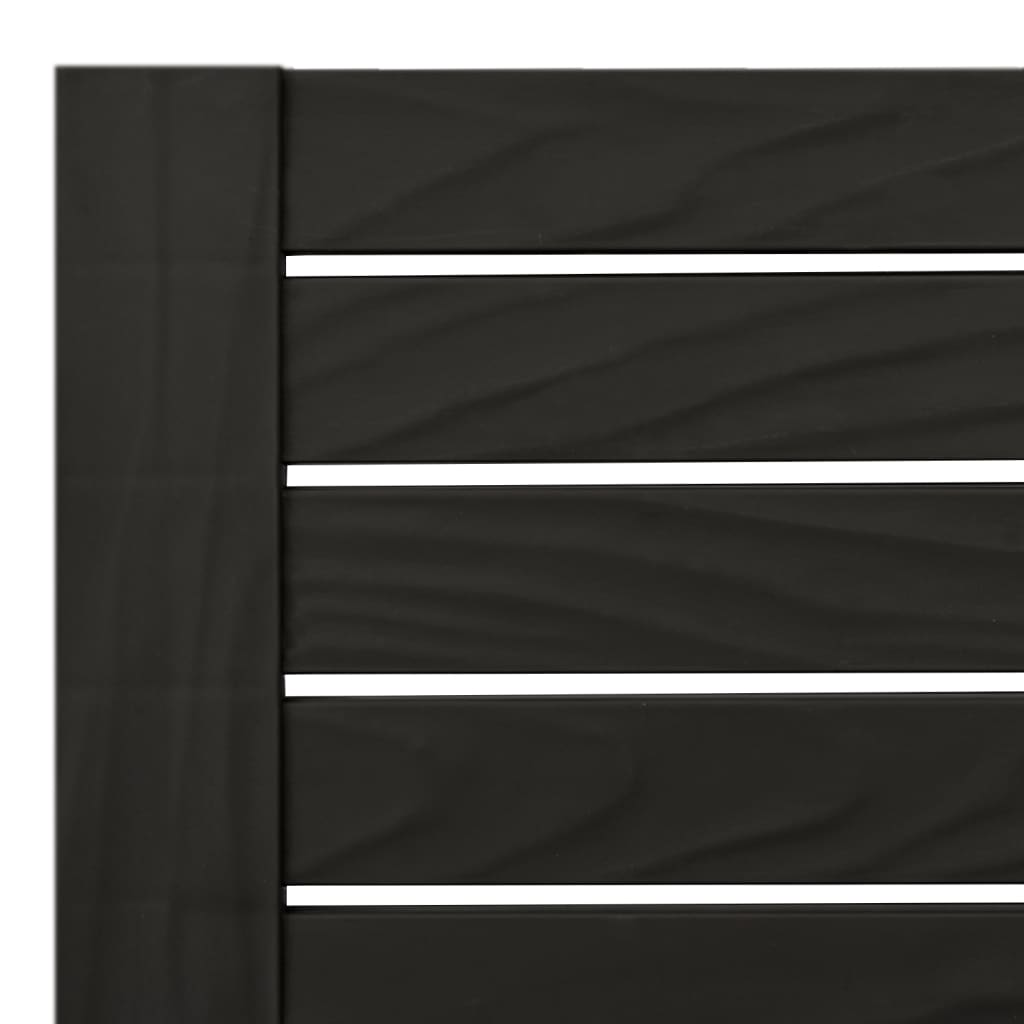 Double Sun Lounger Black 155 x 138 x 83 cm Polypropylene