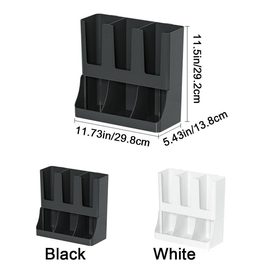 Plastic Disposable Paper Cup Holder Wall Mounted Space Saving Paper Cup Storage Rack Large Capacity Drink Cup Holder Kitchen