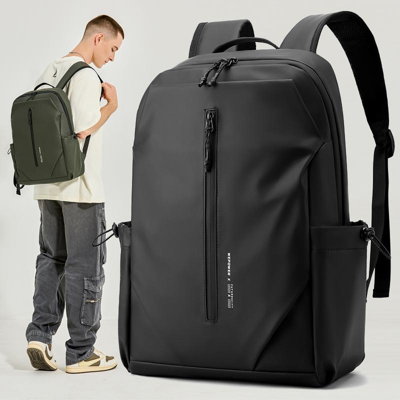 Sleek Black Waterproof Backpack for Men Stylish & Functional Laptop Backpack for Daily Use & Travel