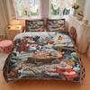 3pcs Mining Dwarfs Bedding Set 1 Soft Quilt Cover + 2 Pillowcases, Machine Washable Suitable for All SeasonsS073