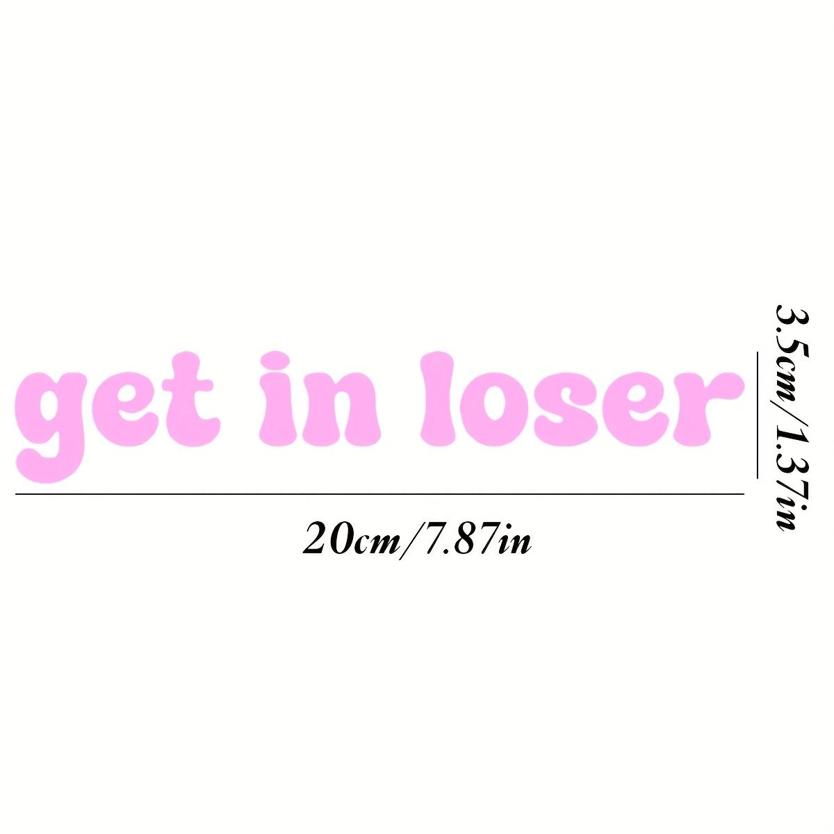 

Садись, неудачник, виниловая наклейка с юмористическим текстом для салона автомобиля, ноутбука, бутылки для воды - прочная, устойчивая к атмосферным воздействиям, легко наносится на гладкие поверхности розовый