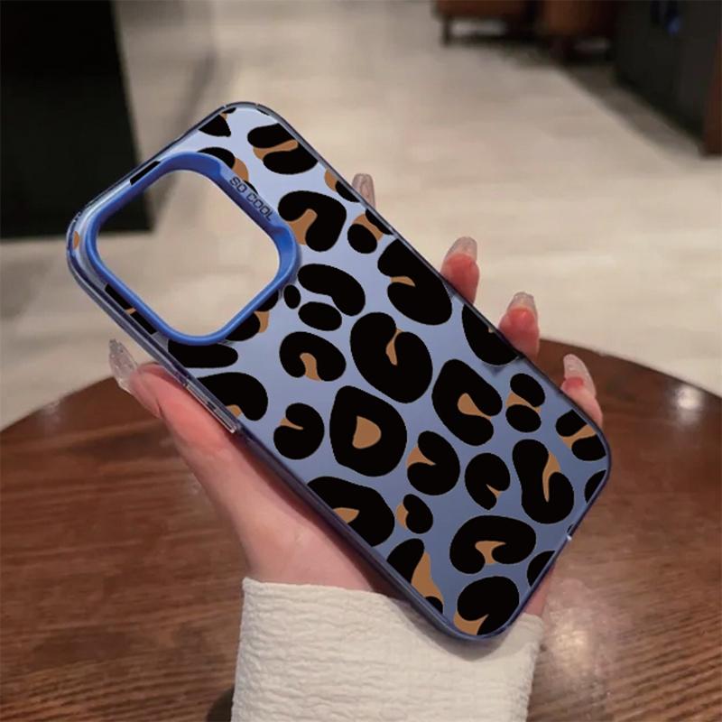 Roztomilý leopardí obal pro iPhone 16 Pro Samsung A55 A35 M35 S24 FE Xiaomi Redmi Note 13Pro 14C Huawei Honor 200 Nárazuvzdorný kryt proti poškrábání telefonu