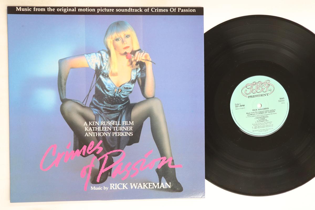 

LP Record RICK WAKEMAN - Crimes Of Passion RW3 TBG 1986 UK Rock Used