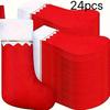 24pcs Christmas Stocking Fireplace Hanging Sock Holiday Decorations Gift Bag for Party Display Festive Ornament Home Decor Scene