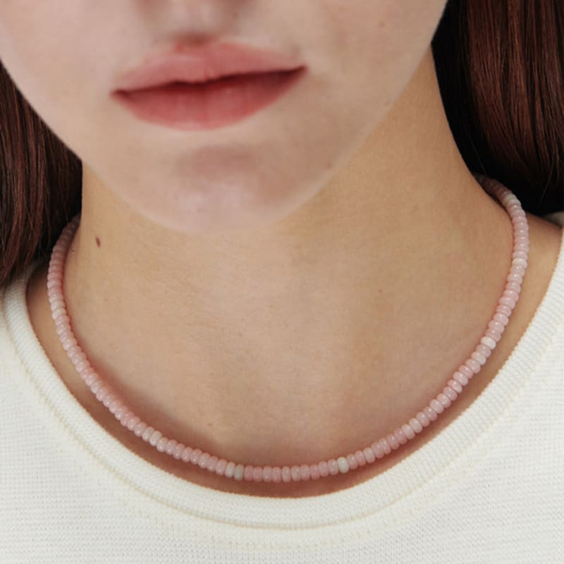 

MATIAS Pink bean Necklace Pink