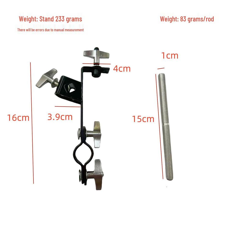 Multi-Functional Musical Instrument Stand Extension Clip for Cowbell, Wind Chime, Jazz Drum, and Cymbal