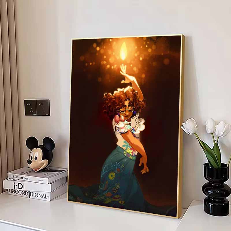 Disney 5D DIY Diamond Painting, Mirabelles Magic Awakening Illustration Embroidery Mosaic Cross Stitch Home Decor Gifts and Crafts