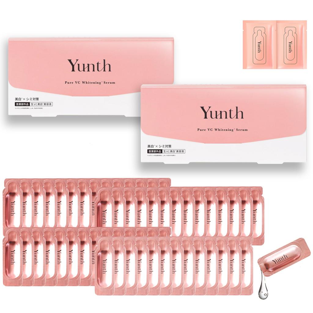 Yunth Raw VC Introductory Supply 2 Introductory Serum Sample Serum, 2-Pack, 58-Day [Includes Packets] (Cosmetics/Skincare/Pores/Beauty/Face Care)