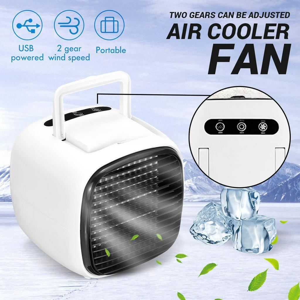 5W Air Conditioner Air Cooler Fans Portable Air Cooler Table mini Fan For Office Home Car Refrigerating Device USB Mini Humidifiers чёрный