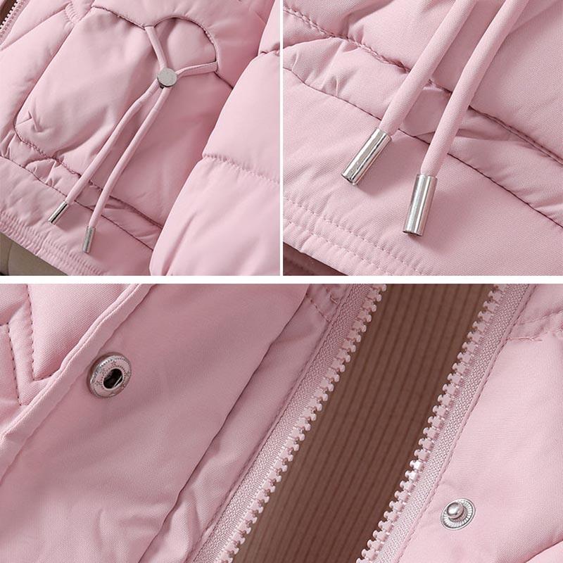 Coat for Women Cotton Autumn Winter Thickened Casual Oversize Double Layer Windbreaker Jacket