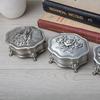 Vintage Alloy Jewelry Box Jewelry Trinket Box Rings Necklace Gift Boxes Jewelry Storage Container Case Engraved Jewelry Box