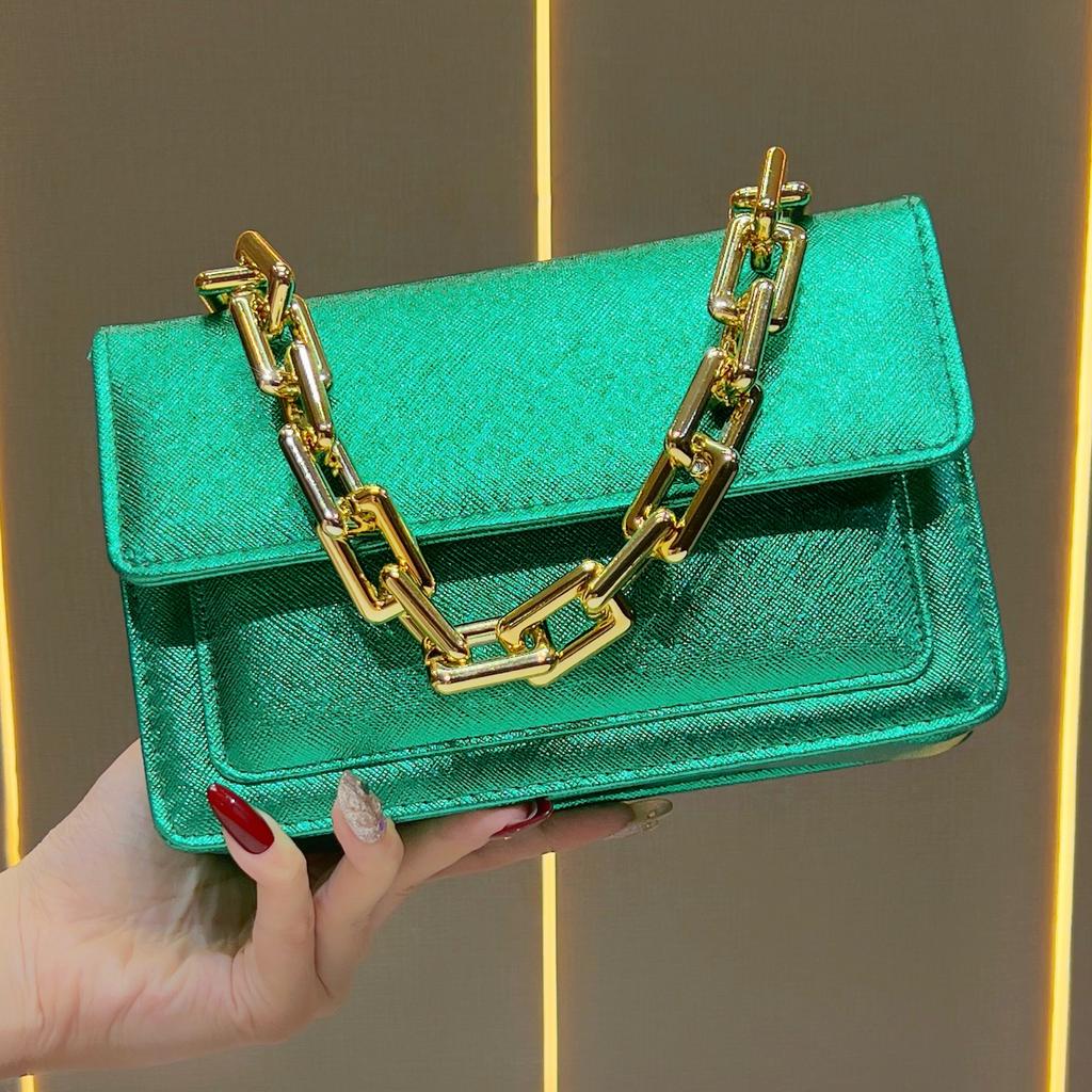 Borsa a mano con tracolla per abbigliamento formale da sera, Borsa a mano con tracolla a catena, Borsa a mano da donna per portarla a tracolla