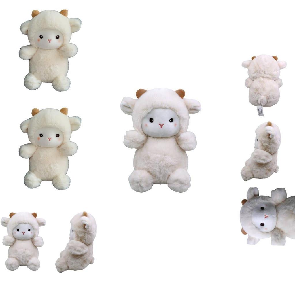 Soft And Huggable Plush Polk Lamb Doll For Kids Perfect Home Decoration And Christmas Gift