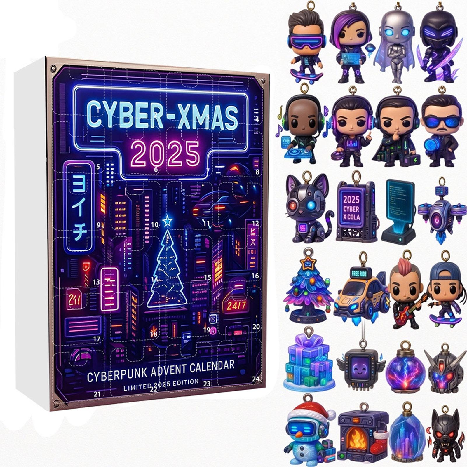 

Advent Calendar Box, 2D Acrylic Ornament, Christmas Tree Pendant, Suitable For Christmas Decorations One Size