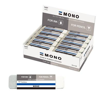 Tombow MONO Sand Rubber Erasers, Ink and Pencil Compatible, 40 Pieces, ES-510B-40P