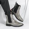 Boots Men's Autumn and Winter Martin Boots Men's Tooling Boots British High Top Leather Shoes Pointed Men's Boots Locomotive Boots