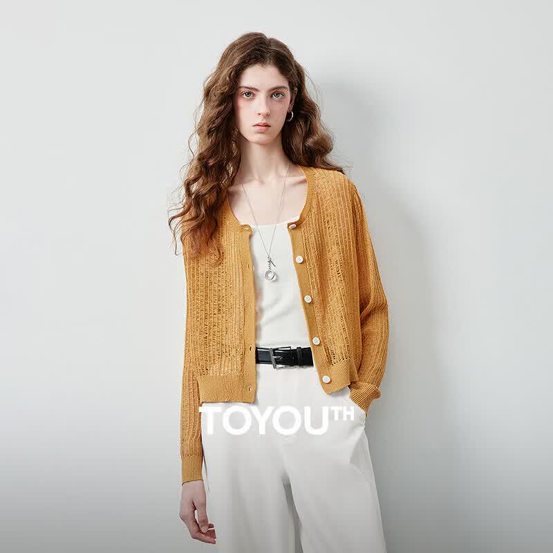 Женский ажурный кардиган Chuyu L