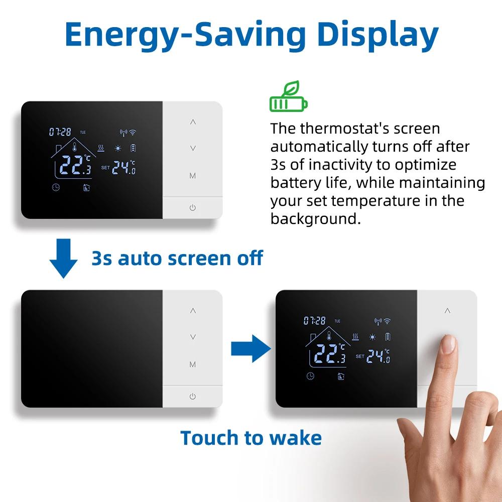 Accuracy ±1°C Smart Heating WiFi Thermostat Frost Protection