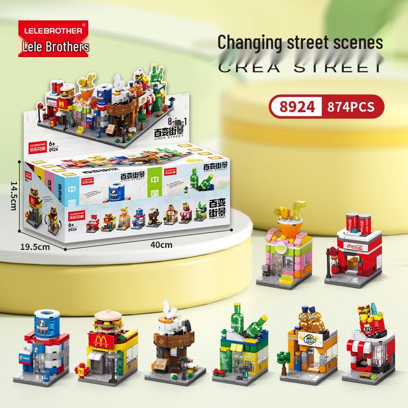 Compatible with LEGO: Street View City Architecture Dream Home Building Blocks - Children's Educational Toy