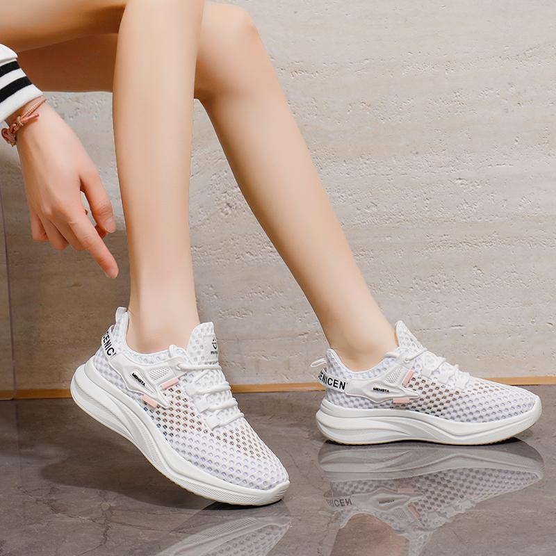 Fashion Summer Mesh Lightweight Running Shoes Women Jogging Casual Sneakers Ladies Fashion Non-Slip Fitness Tennis Outdoor Soft