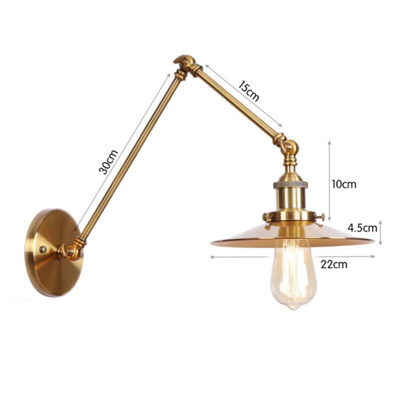 American Iron Art Multi Festival UFO Bar Restaurant Black Personality Simple Bed Room Decor Lamp for Bedroom Wall Light