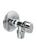 Eko Plus Angle Valve with 3/8" Nut, Chrome 1/2"-3/8"