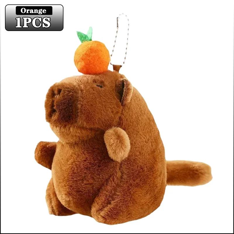 20pcs Photo Props Baby Photography Capybara Pendant Cute Cartoon Animal Keychain with Bee Wings Dolphin Design for Newborn Shoot