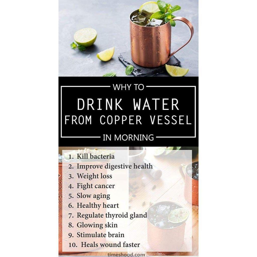5 Litre Copper Water Dispenser with Stand and 2 Glasses | Hammered Texture, Rustproof & Durable | with Added Health Benefits of Copper