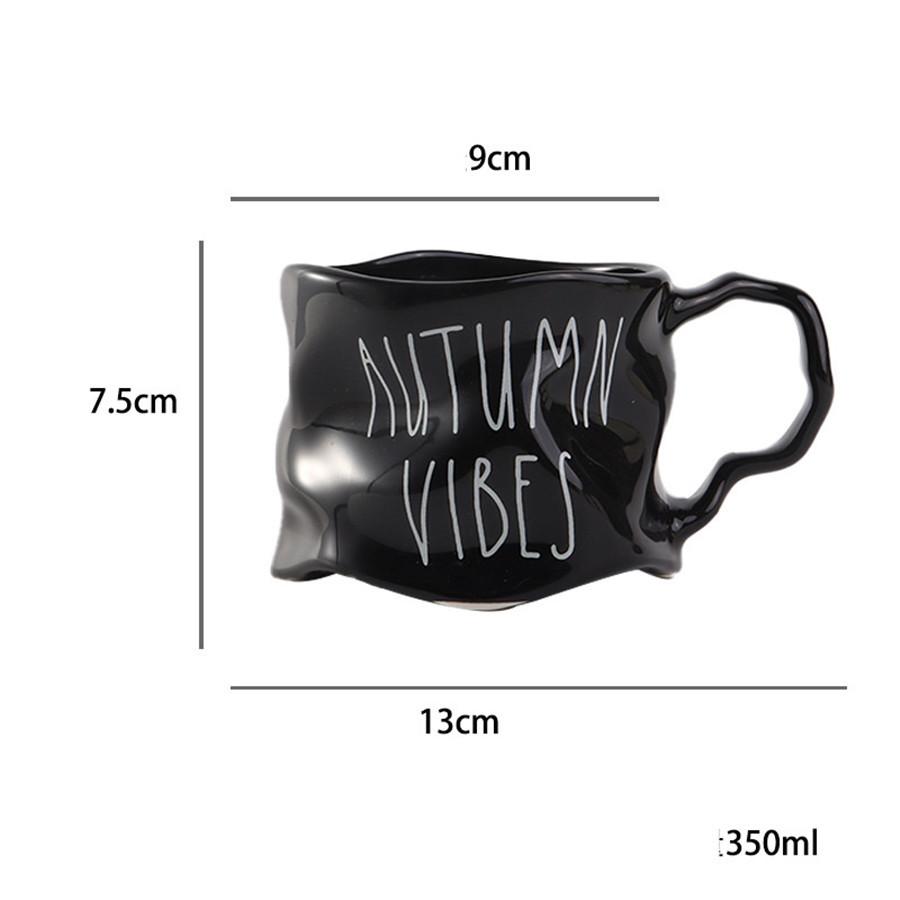 Creative Ceramic Irregular Mug Pair Simple Couple Cup Gift Office Coffee Cup Breakfast Milk Tea Cup