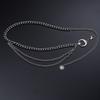 Atmospheric metal waist chain, women's adjustable dress waist, multi-layer premium chain belt.