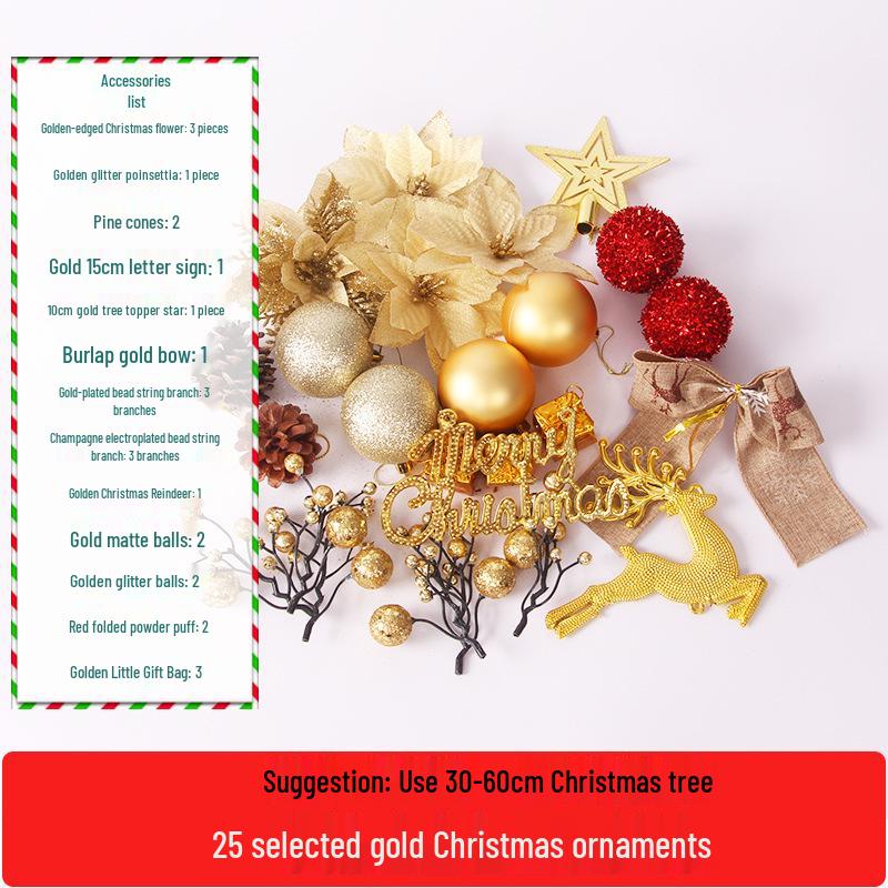 Christmas Tree Ornament Set: Decorations & Accessories Value Pack