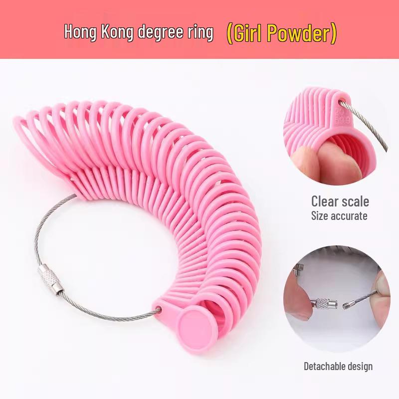 Măsurător de inele Hong Kong - Instrument de măsurare a degetului pentru mărimea exactă a inelului