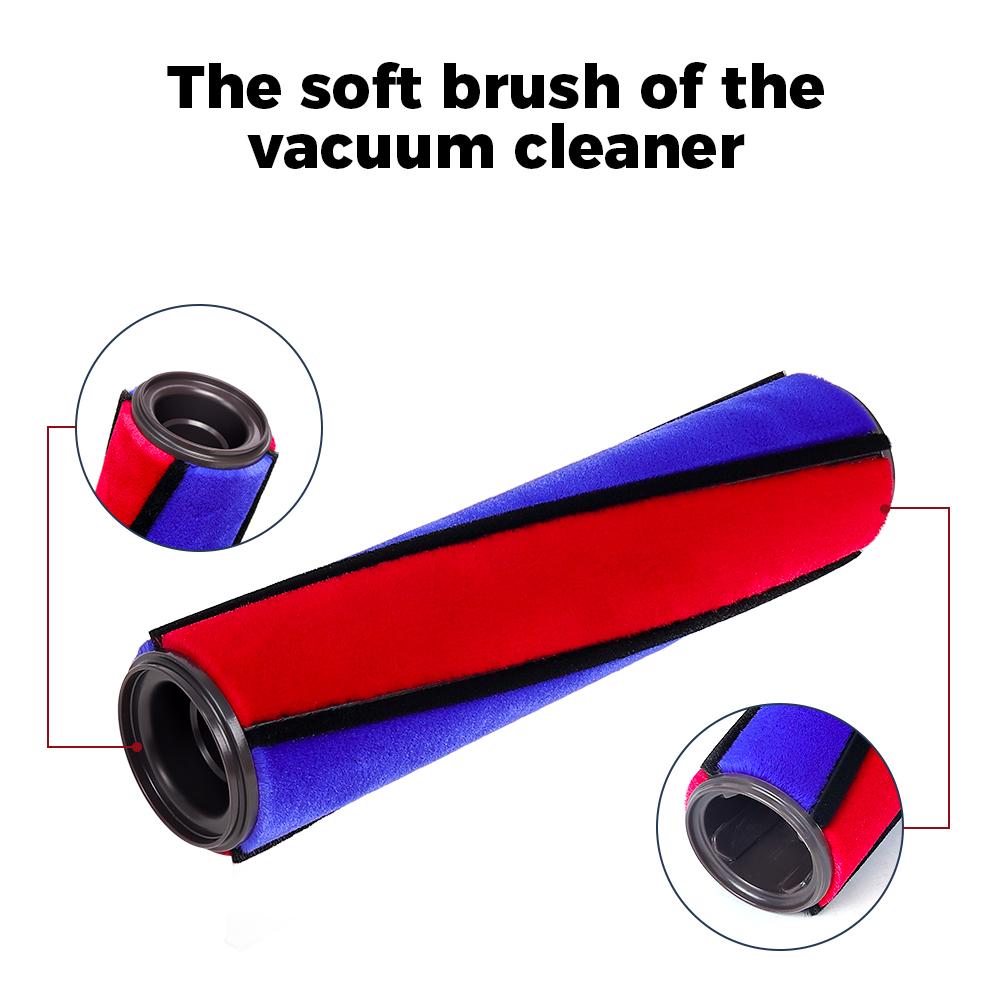 Soft Roller Brush Spare Part For Dyson V6 V7 V8 V10 V11 Vacuum Cleaner Carpet Brushroll Bar Replacement Accessories