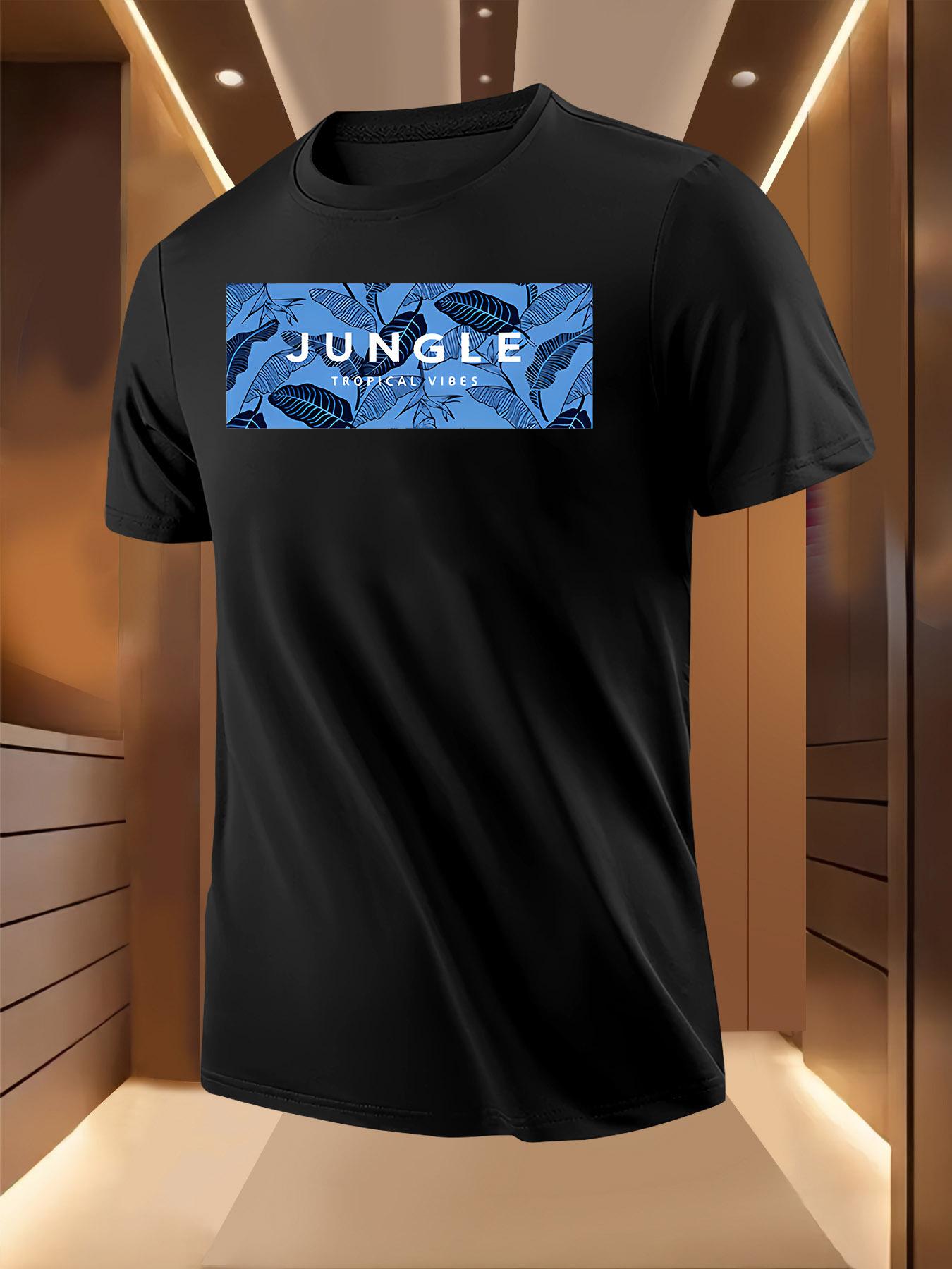 Jungle Safari Graphic Tshirt - Breathable Lightweight Pol... S
