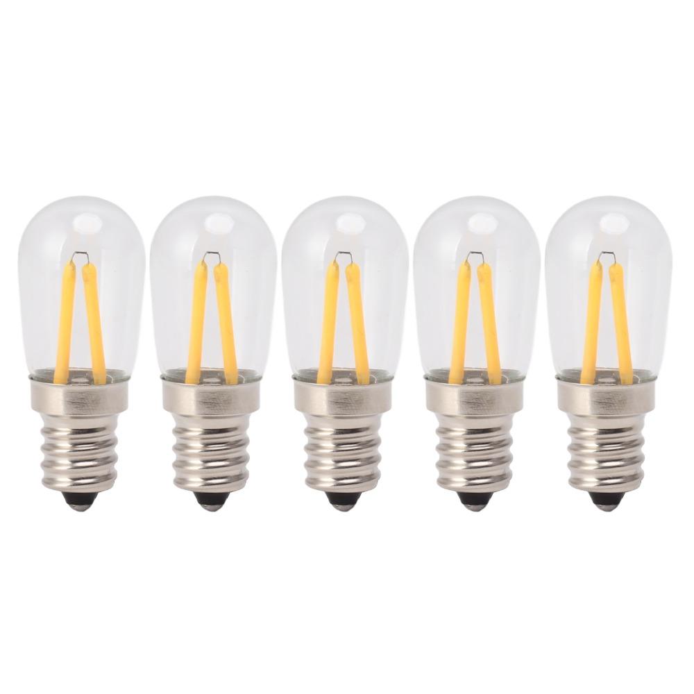 5 Pack E12 LED Fridge Light Bulbs 110V Fridge Light Bulbs Refrigerator Lamp Bulbs Indoor