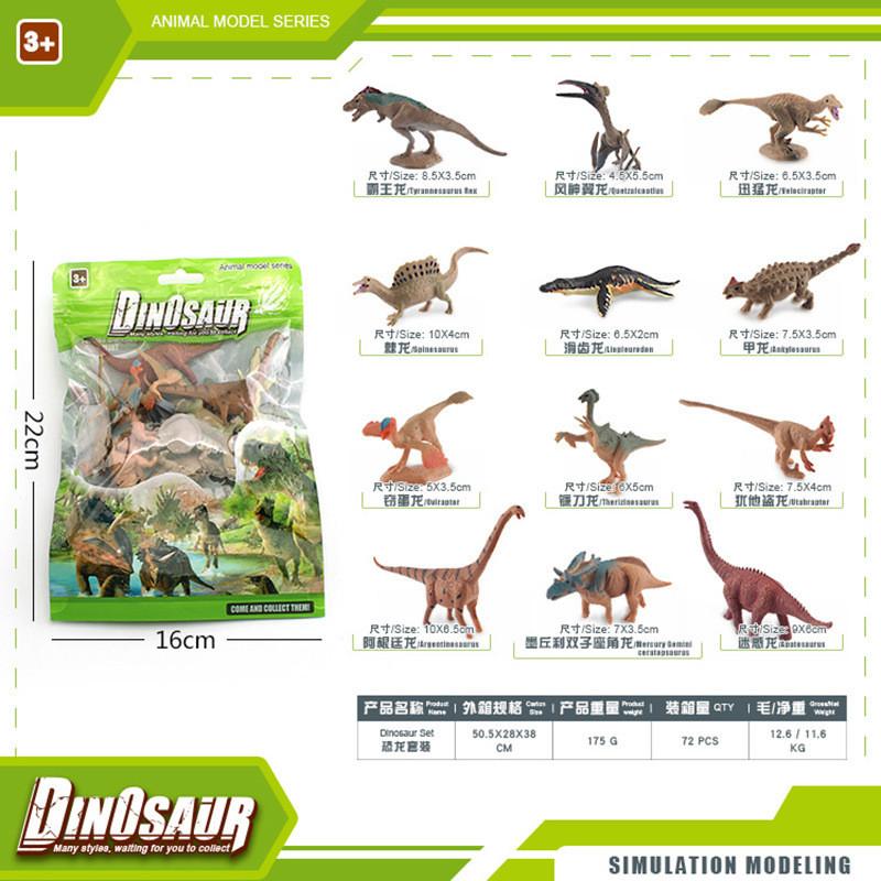 Authentic Style Dinosaur Model Collection Including Velociraptor Tyrannosaurus Triceratops And Stegosaurus Ideal For Gifts C And