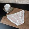Roupa íntima sem costura com fenda alta elástica grande, algodão puro, sem costura, sexy, feminina, triângulo, roupa íntima