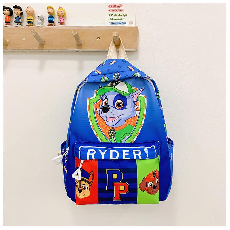 And Fun Colorful Kids Nylon Backpack For School With Paw Patrol Design