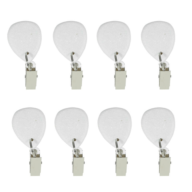 8pcs Tablecloth Pendant Natural Stone Keychain Colored Marble Tablecloth Clip Curtain Pendant Clip Pendant Accessories