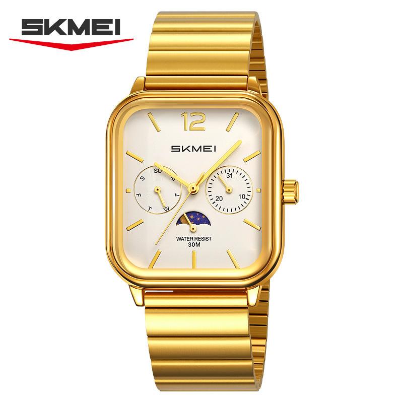 Fashion Waterproof Time Clock Wristwatches Business Movement Quartz Watches For Men Women Dress Watch Square Dial