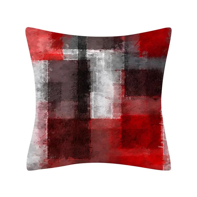 30X50/40X40/45X45CM Abstract Oil Painting Geometry Cushion Cases Yellow Blue Green Modern Abstract Art Pillows Case Sofa Pillows