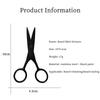 Black Stainless Steel Facial Hair Shears Cutting Mustache Eyebrow Trimming Barber Beard Scissors