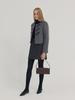 Leusejiem Tencel Wool Mini Skirt - Charcoal