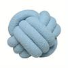 Nordic Latest Style Hand Woven Lamb Wool Round Pillow Braided Household Decor Sofa Backrest Cushion Cozy Living Room Bedroom
