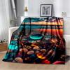 Weiche Bunte Kieselsteinweg Überwurfdecke Naturinspiriertes Design für Zuhause Schlafzimmer Bett Sofa Abdeckung Kinder Neuer Stil