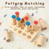 Children Sensory Toys  Tactile Board Matching Sorting Game Auditory Training Early Education Teaching Aids Montessori Wooden Toy